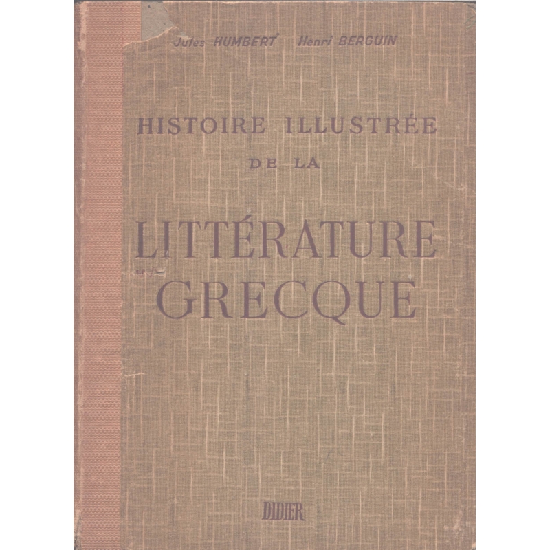 Histoire de la littérature grecque