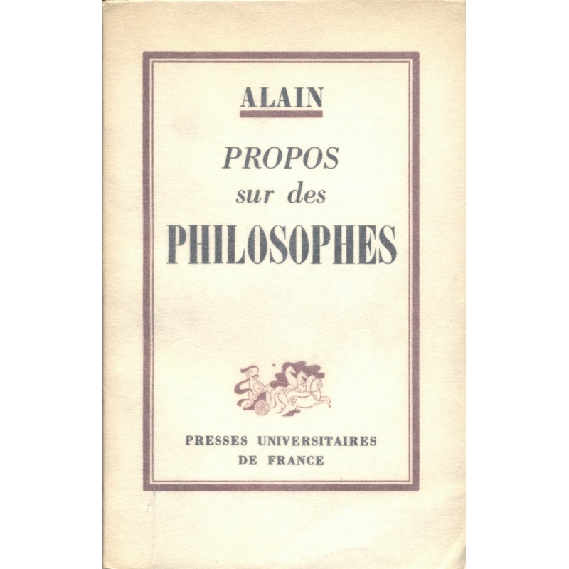 Propos sur des philosophes