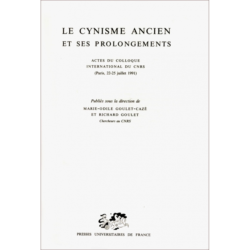 Le Cynisme ancien et ses prolongements