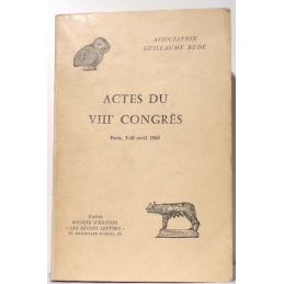 Actes du VIIIe congrès. Paris, 5-10 avril 1968. 