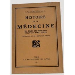 Histoire de la médecine du temps des pharaons jusqu'au XVIIIe siècle