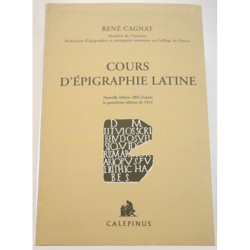 Cours d'Epigraphie latine