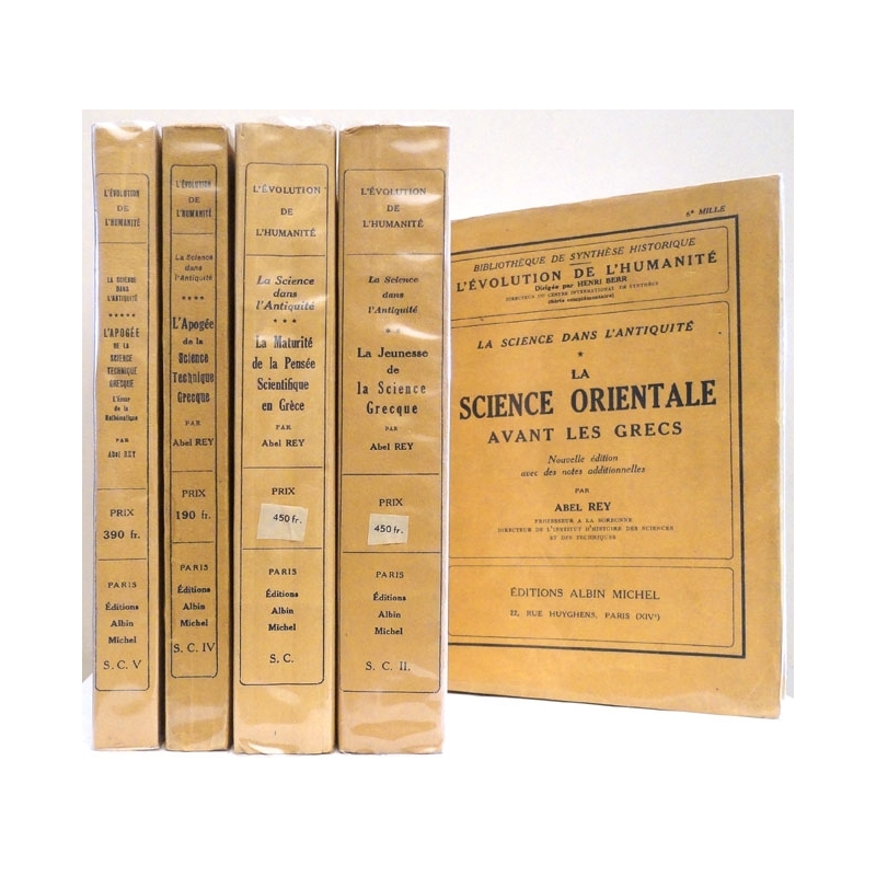 La science dans l'Antiquité (en 5 volumes)