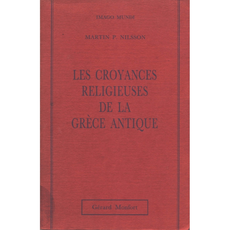 Les croyances religieuses de la Grèce antique