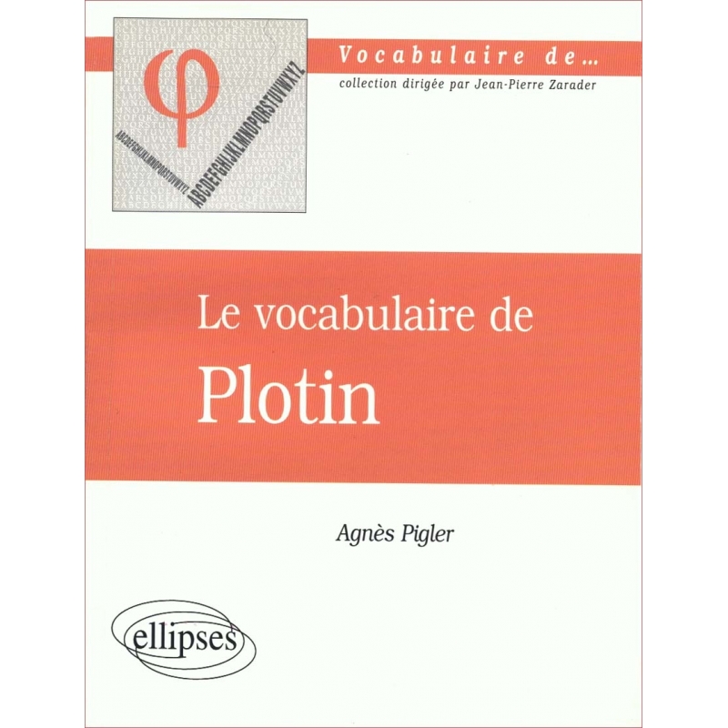 Le vocabulaire de Plotin