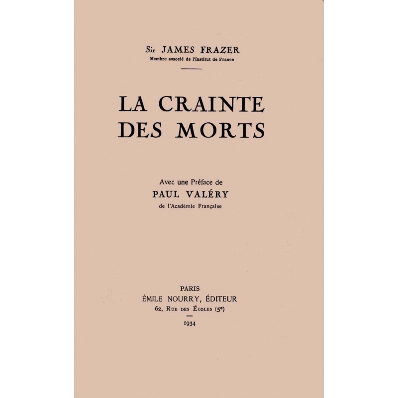 La crainte des morts