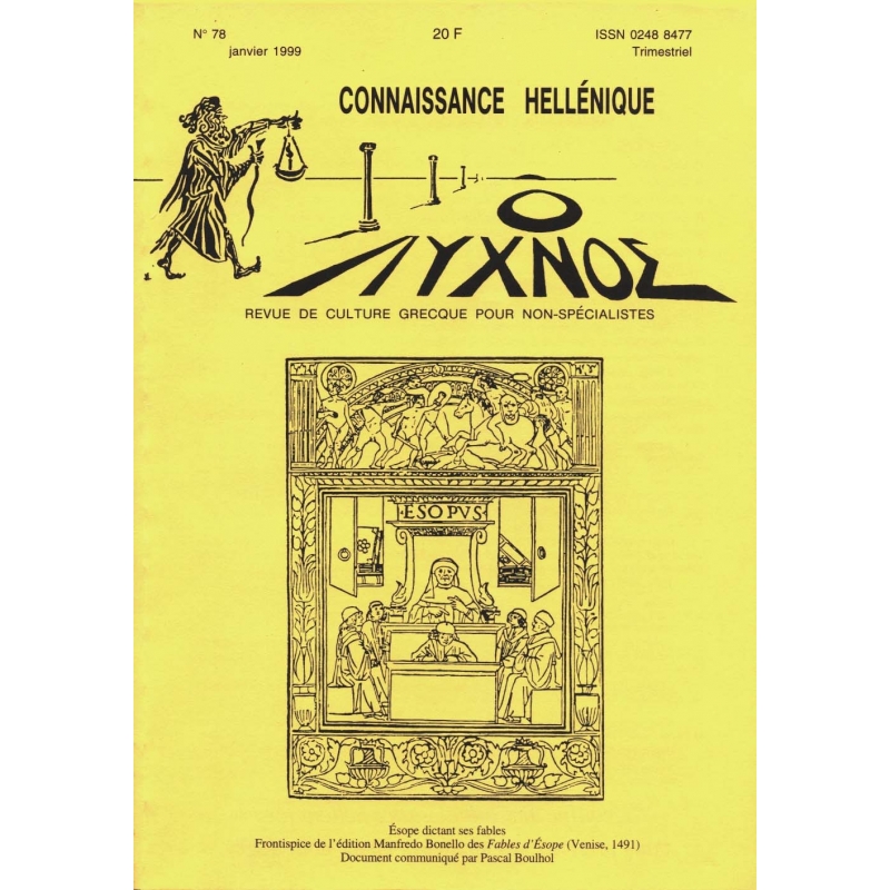 Connaissance hellénique n° 78 Janvier 1999