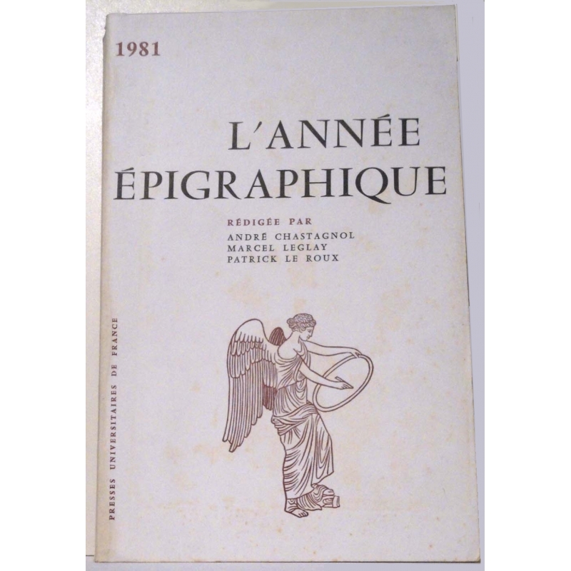 L'année épigraphique - 1981