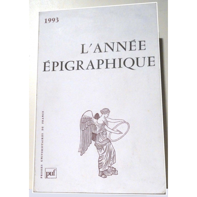 L'année épigraphique - 1993