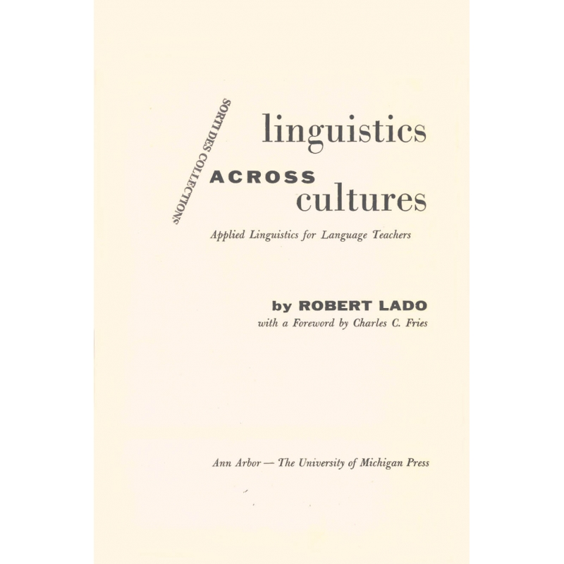 Linguistics across cultures. Applied Linguistics for Language Teachers