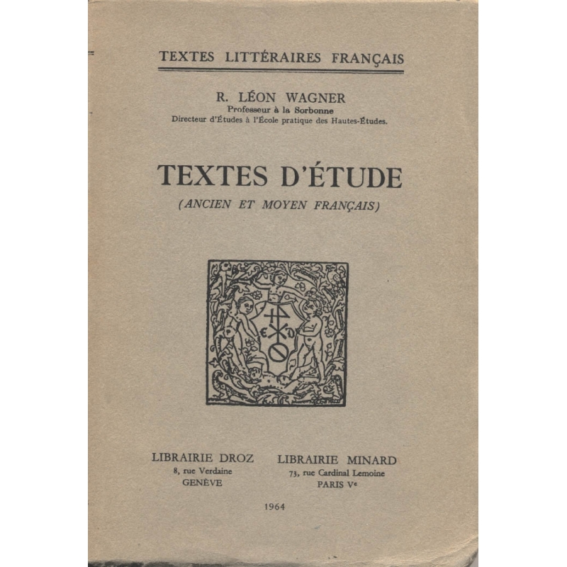 Textes d'étude (ancien et moyen français)