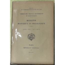 Bulletin philologique et historique (jusqu'à 1715) du Comité des travaux historiques et scientifiques - Année 1902