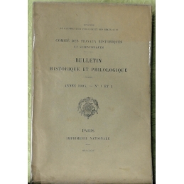 Bulletin philologique et historique (jusqu'à 1715) du Comité des travaux historiques et scientifiques - Année 1904