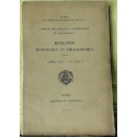 Bulletin philologique et historique (jusqu\'à 1715) du Comité des travaux historiques et scientifiques - Année 1905