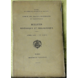Bulletin philologique et historique (jusqu'à 1715) du Comité des travaux historiques et scientifiques - Année 1905