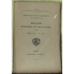 Bulletin philologique et historique (jusqu'à 1715) du Comité des travaux historiques et scientifiques - Année 1906