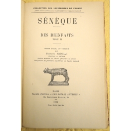 Des Bienfaits, tomes I et II