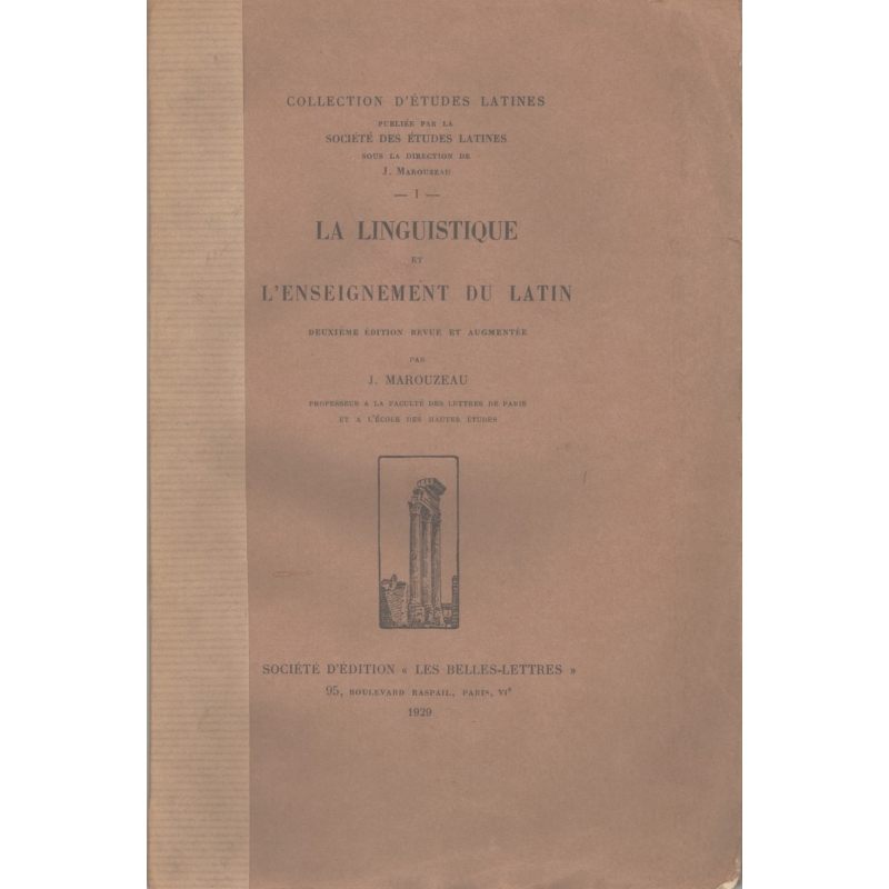 La Linguistique et l'enseignement du latin