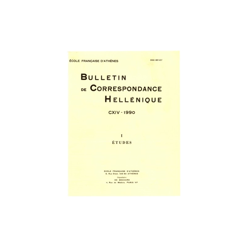 Bulletin de Correspondance Hellénique - CXIV - 1990