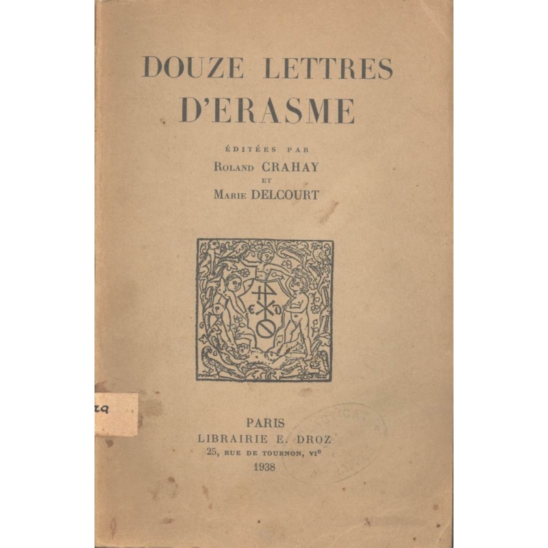 Douze lettres d'Erasme