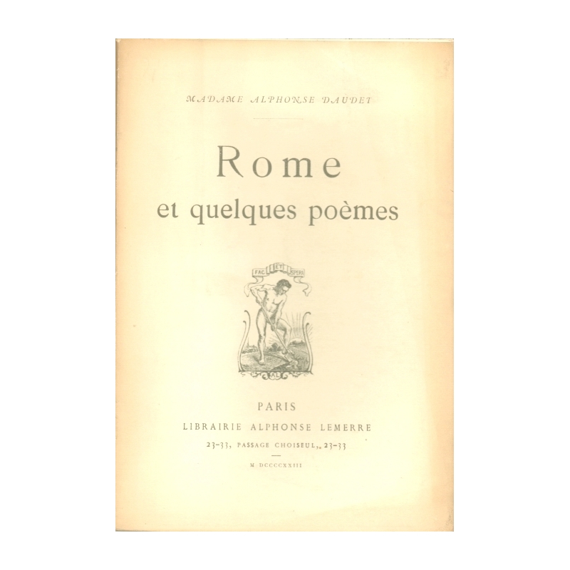 Rome et quelques poèmes