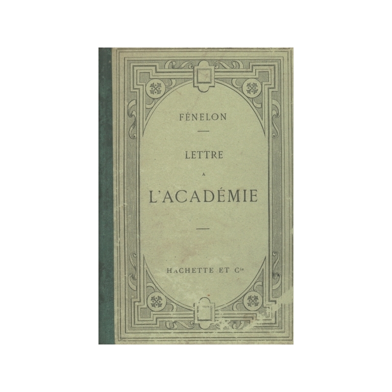 Lettre à l'Académie 