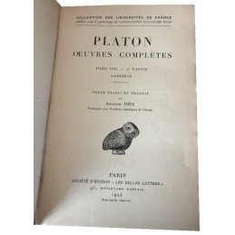 Œuvres complètes, tome VIII, 2e partie : Théétete