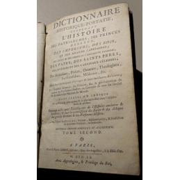 Dictionnaire historique portatif - tome I (A-K) et II (L-Z)