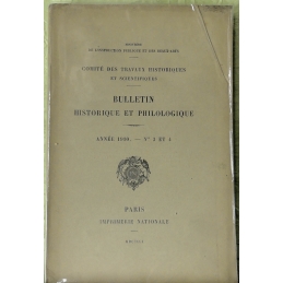 Bulletin philologique et historique (jusqu'à 1715) du Comité des travaux historiques et scientifiques - Année 1910