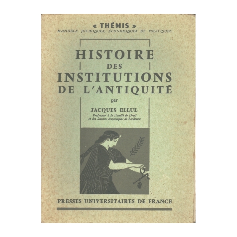 Histoire des institutions de l'Antiquité