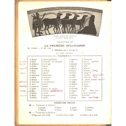 Exercices grecs, classe de quatrième et traductions et corrigés