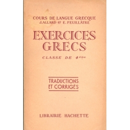 Exercices grecs, classe de quatrième et traductions et corrigés