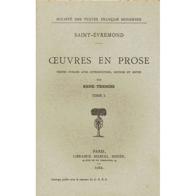 Œuvres en prose. Tomes I, II, III et IV