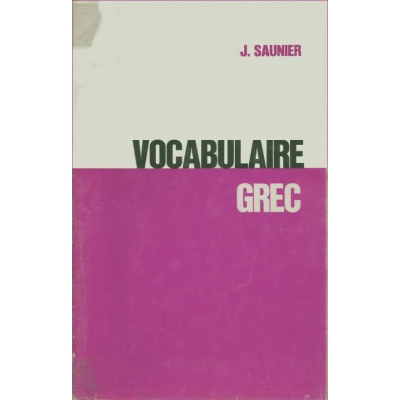 Vocabulaire grec précédé d'une introduction sur la formation des mots