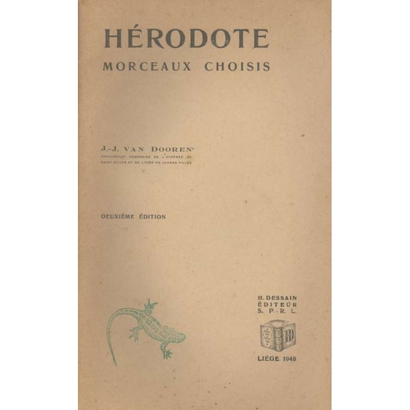 Hérodote. Morceaux choisis