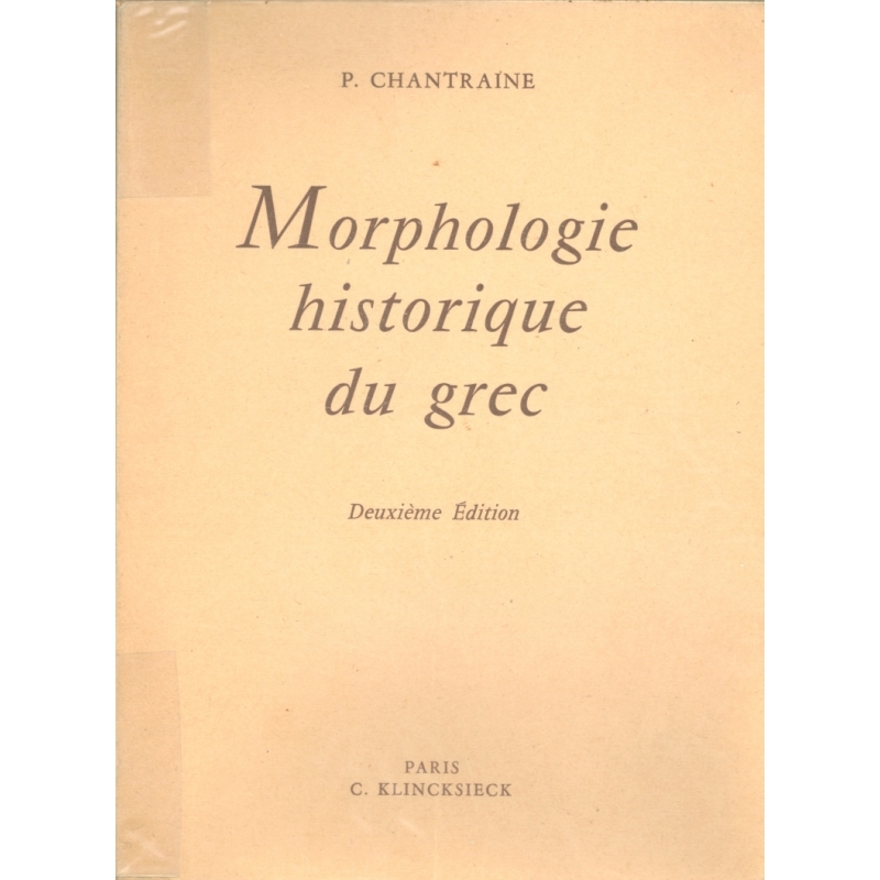 Morphologie historique du grec