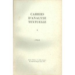 Cahiers d'analyse textuelle n°4