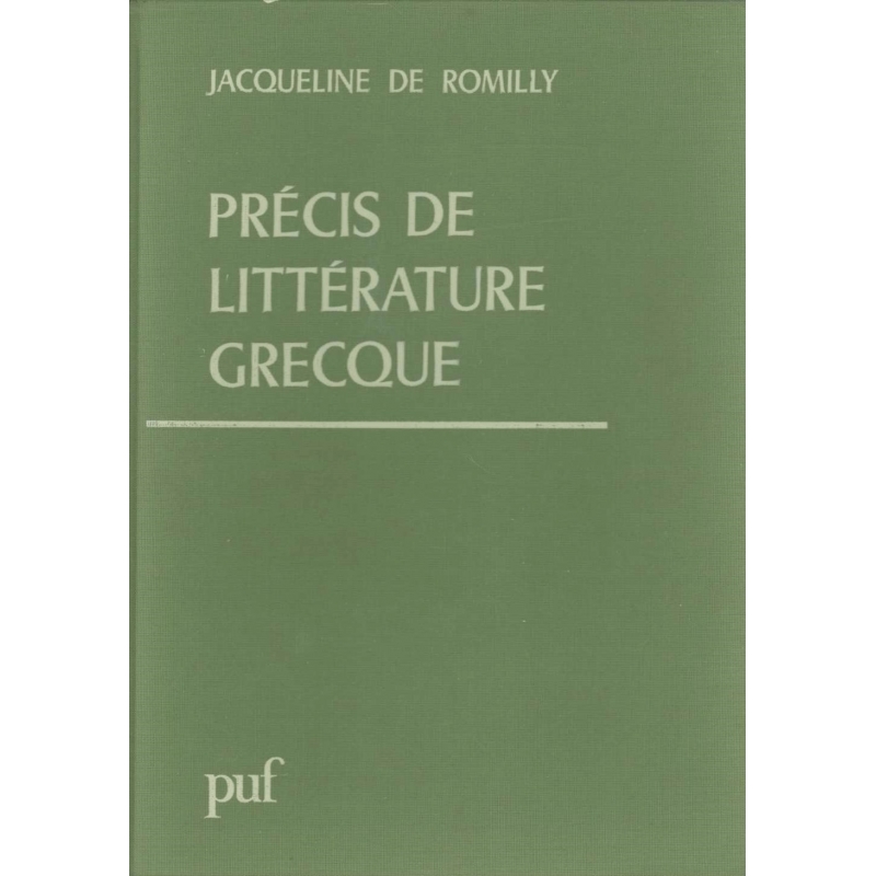 Précis de littérature grecque