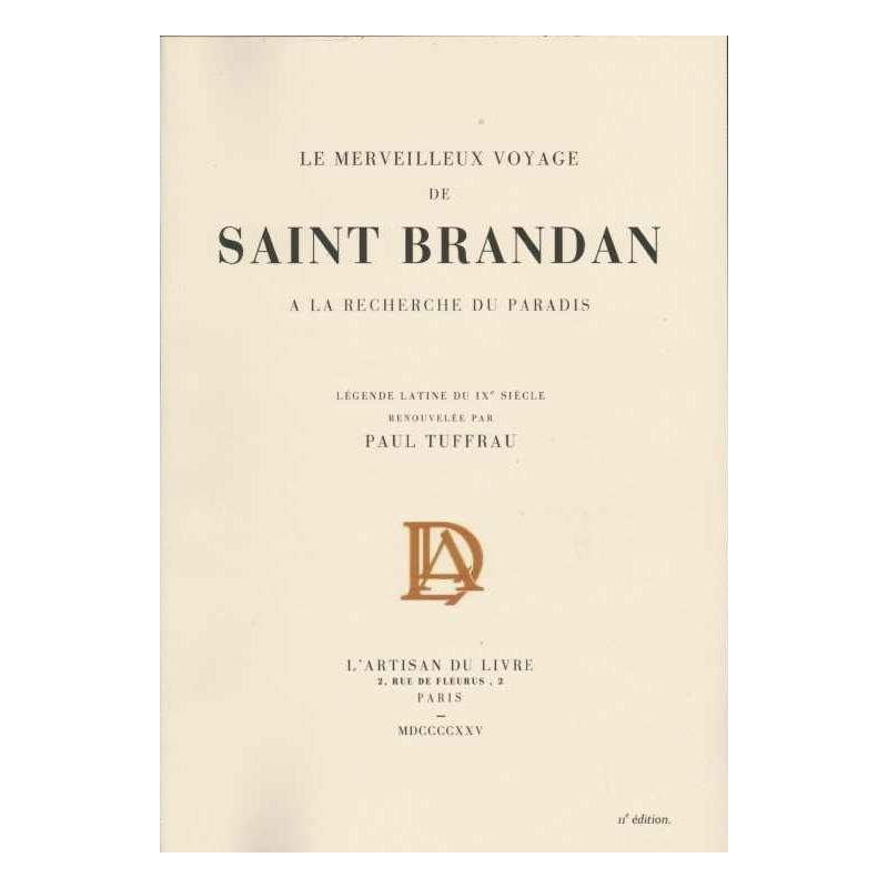 Le merveilleux voyage de Saint Brandan à la recherche du paradis