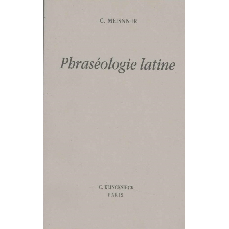 Phraséologie latine