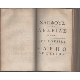 Les poésies d'Anacréon et de Sapho. Les Poésies de Sapho
