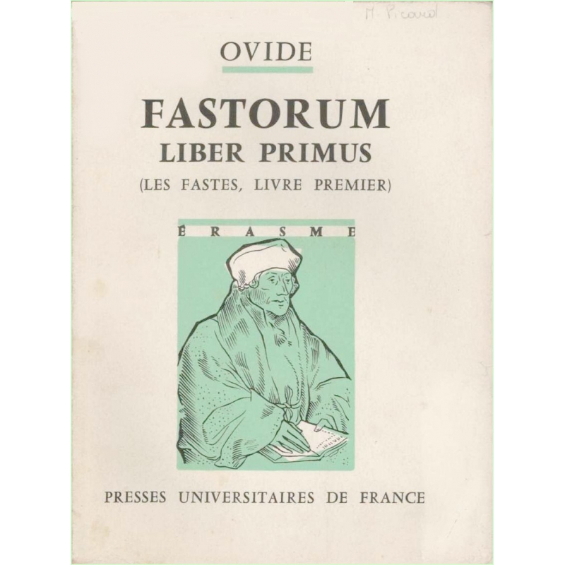 P. Ovidius Naso Fastorum. Liber primus (Les Fastes, livre premier)