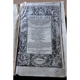 Omnium operum divi Aurelii Augustini episcopi, undecuque doctissimi, Epitome... Page de titre