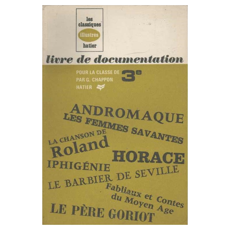 Livre de documentation pour la classe de 3e