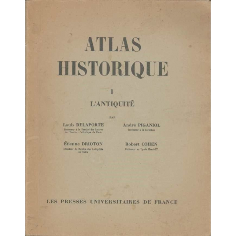Atlas historique. I L'antiquité