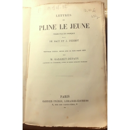 Lettres de Pline le Jeune. Page de titre.